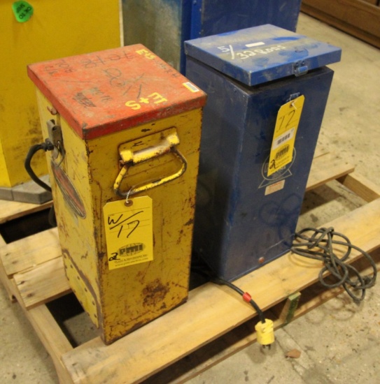 LOT OF WELDING ROD OVENS (2), (1) Dryrod Portable Electrode Oven, 10-lb, 100 V,; 240 V, Type 1, (1)