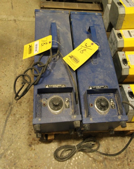 LOT OF ELECTRODE QUIVER WELDING ROD OVENS (2), 120V, 20-lb. cap., 18"L. rods