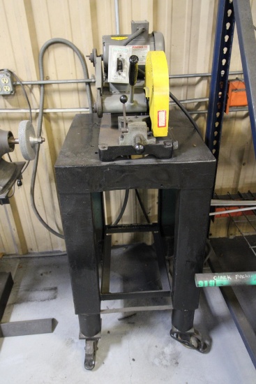 LOT OF CHOP SAWS (2): (1) Kalamazoo Mdl.. K10, 10" industrial abrasive, w/ mobile stand & (1)