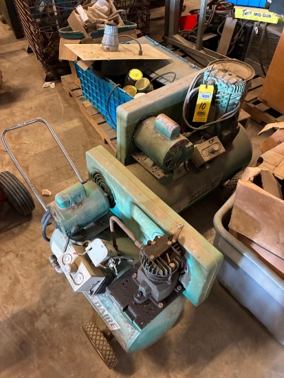 LOT OF AIR COMPRESSORS: (1) Speedaire Mdl. 3Z394D & (1) Speedaire, unknown Mdl.