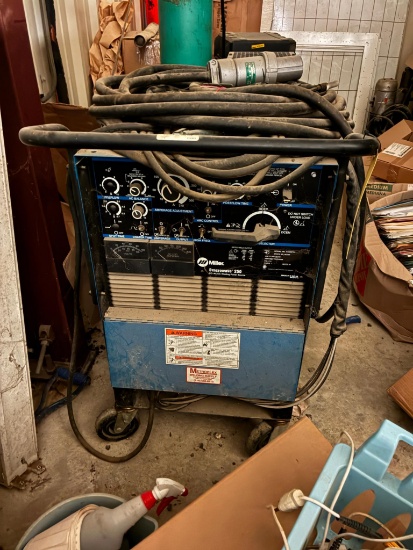 WELDING MACHINE, MILLER SYNCROWAVE 250, S/N KH498705, w/ Miller Watermate 1A cooling system, S/N