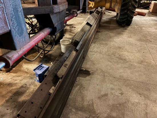 LOT OF RAW MATERIAL: (3) rectangle tubing, approx. 1' x 4" x 32' x 5/8" thk.