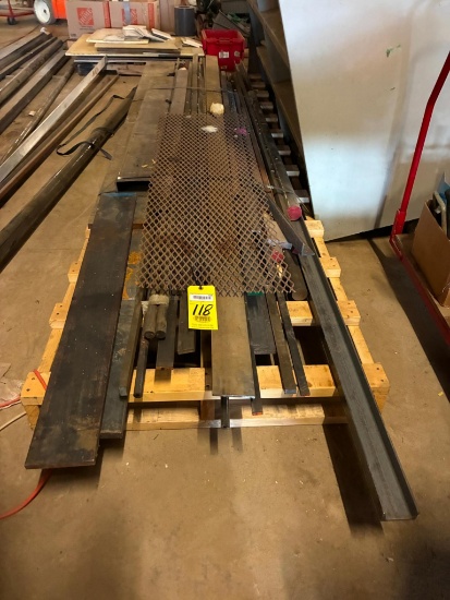 LOT OF RAW MATERIAL: flat bar, round bar, etc., assorted
