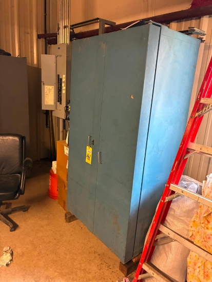 CABINET, approx. 38"L. x 2' dp. x 6' ht. (Note: one week delayed removal)