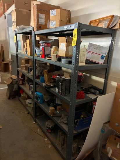 LOT OF SHELVING UNITS (2), approx. 4' x 2' x 6' H (one week delayed removal)