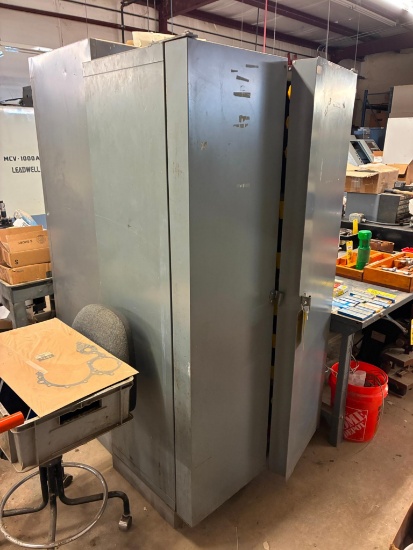 CABINET, approx. 38"L. x 2' dp. x 6' ht. (one week delayed removal)