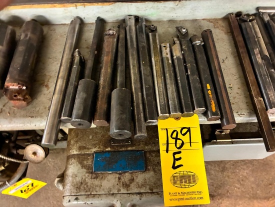 LOT OF BORING BARS, approx. 7/8" dia., assorted