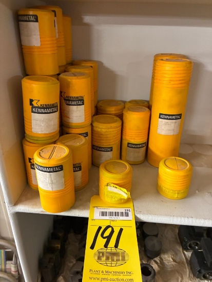 LOT OF TOOLING, KENNAMETAL, assorted, Mdl. KM40 SRGCL10 MF14749-UL5 (8), Mdl. KM40 SRGCL10