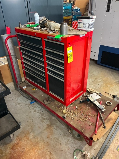 TOOL CHEST, CRAFTSMAN, 14-drawer (Note: cart not included)