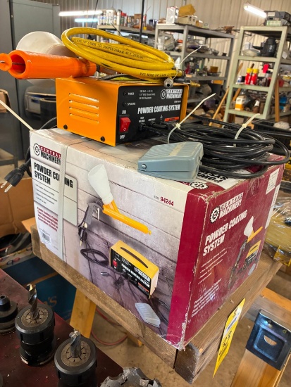 LOT OF POWDER COATING SYSTEMS (2), CENTRAL MACHINERY MDL. 94244, (1) unused in box)