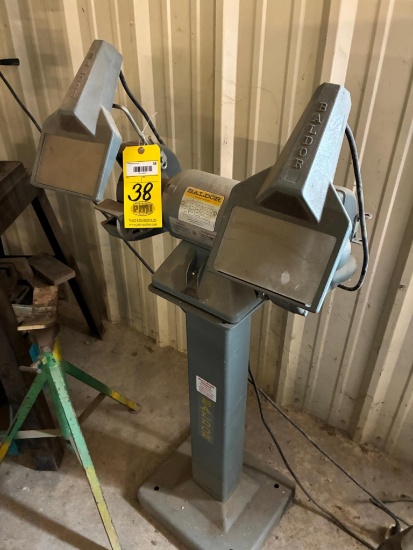 DOUBLE ENDED PEDESTAL GRINDER, BALDOR MDL. 7307D, 7"