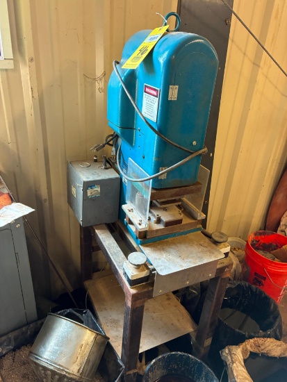 KOMPAC PRESS, KENCO MDL. 3K-7-150, w/ approx. 16"W. x 24" dp. stand