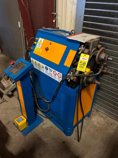 ANGLE BENDING ROLL, ERCOLINA MDL. EUR-60, Mfg. 2006, S/N 6606015, unused w/ Ring Roller RC-100