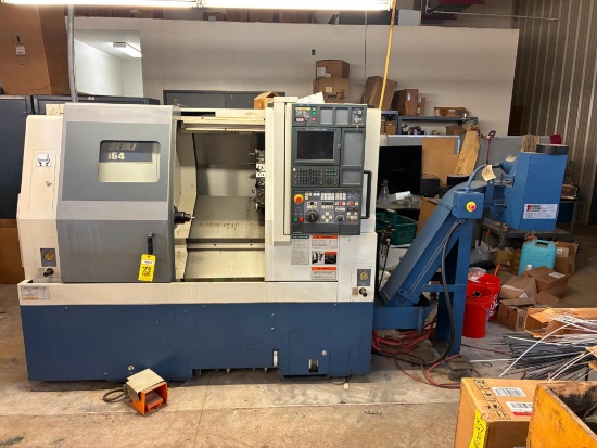 CNC LATHE, MORI SEIKI SL-154/500, Mfg. 2001, collet chuck, MSG-805 control, 12 pos. turret,
