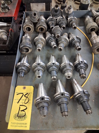 LOT OF CAT 40 TOOL HOLDERS