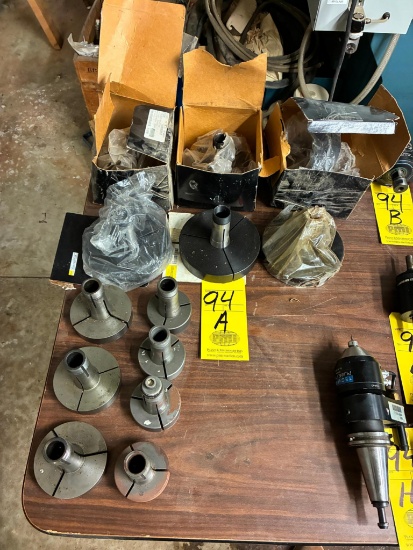 LOT OF STEP COLLETS: (6) MSC, 5C, 6" x 1-1/8" thk. & assorted