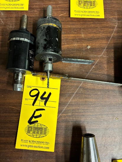 LOT OF REVERSIBLE TAPPING HEAD ATTACHMENTS (2), TAPMATIC R3, 0-1/4", 2000 RPM