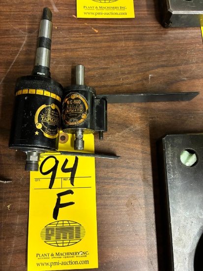 LOT OF REVERSIBLE TAPPING HEAD ATTACHMENTS (2): (1) Tapmatic R3, 0-1/4", 2000 RPM, (1) Tapmatic