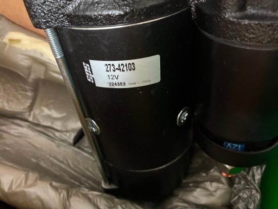 STARTER, DIXIE MDL. 273-42103, 12 V for heavy equipment and/ or tractors