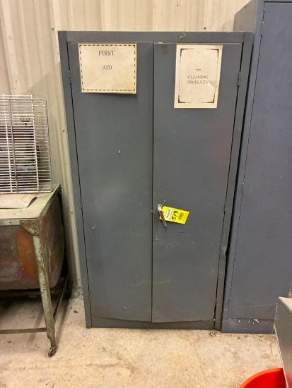 CABINET, approx. 3'L. x 18" dp. x 6' ht.
