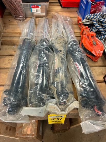 HYDRAULIC CYLINDERS, (4) SURPLUS CENTER, approx. 2" bore x 10" stroke, double acting hydraulic