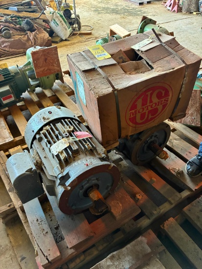 LOT OF ELECTRIC MOTORS: (1) Baldor Mdl. N13D 103627128-001, 25 HP, (1) Baldor, 25 HP & (2) US