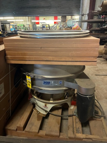 VIBRATORY MACHINE, SWECO MDL. MX40S66LK, w/ assorted 36" dia. screens
