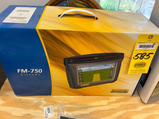 PRECISION AGRICULTURE TOUCHSCREEN DISPLAY, NEW HOLLAND MDL. FM-750, P/N 94000-60, unused in box