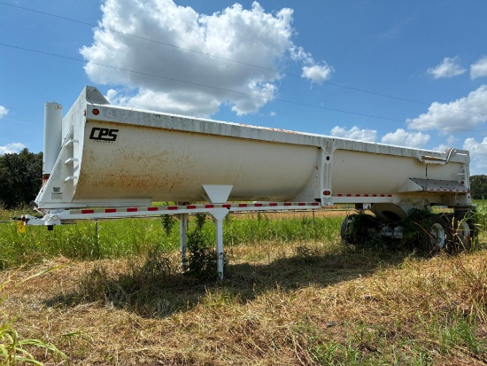 ROUND BOTTOM TRAILER, CPS - MANAC MDL. TSTD-32, 2007, Tandem dual tires, approx. 43', Weight: