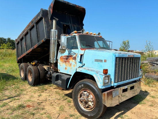 DUMP TRUCK, GMC, 10 WHEEL, ODO: 222298, VIN: 1GDT9C4ZICV561793, LP: 1FCF54