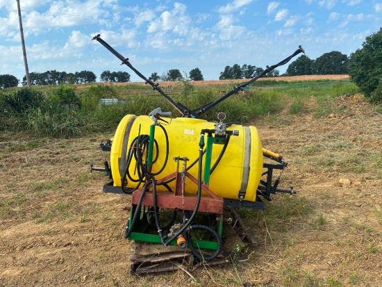PTO DRIVEN 3-POINT SPRAYER, 200 gallon