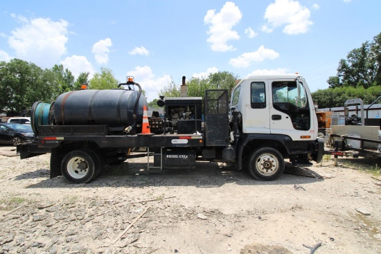 TRUCK, ISUZU JETTER TRUCK, "PIPEHUNTER" DIESEL ENGINE DRIVEN PRESSURE PUMP, VIN: 4GTJ6F1317F700419,