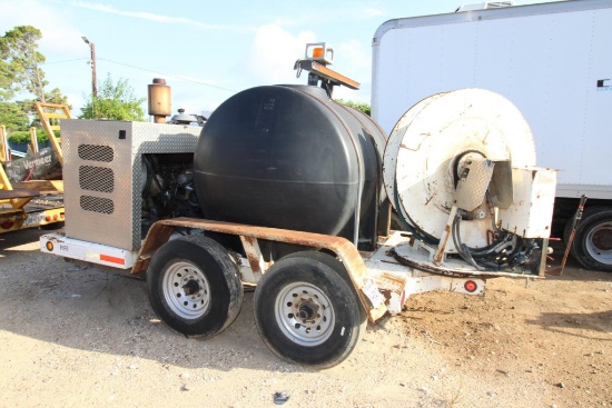 PIPEHUNTER TRAILER JETTER, Mfg. 2009, John Deere 115HP diesel engine, 4.5L, 3000 PSI/ 50 GPM Giant
