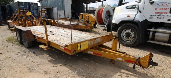 TRAILER, REDIHAUL UTILITY TRAILER, Mfg. 2001, 82"W. x 18'L. bed, w/ ramps, VIN: 47SS183T411018011,
