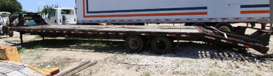 TRAILER, PJ FLATBED, GOOSENECK, Mfg. 2021, 8'W. x 34'L. bed, w/ ramps, VIN: 4P5FD402XB1151373, Lic.