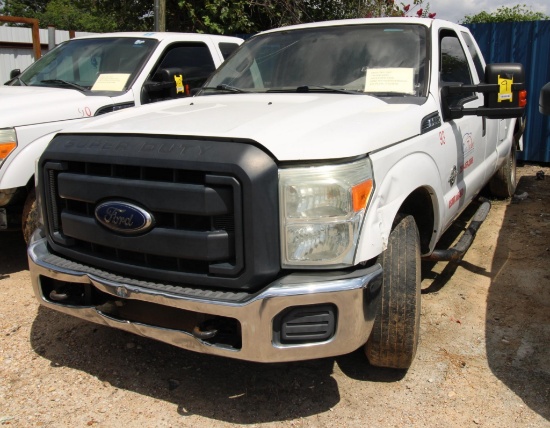 TRUCK, FORD F-250, Mfg. 2015, 2-door extended cab, 6.7L diesel, 8' bed, VIN: 1FT7X2ATGFEB92941,