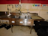 Stainless 3 Bay Sink Unit