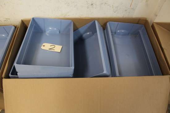 Box Of Plastic Ice Bins