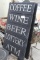 A-Frame double sided wood sign