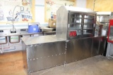 Commercial Steamer Unit Huge Electric Steamer Steaming cabinet on top and on the end 10ft X 32 in X