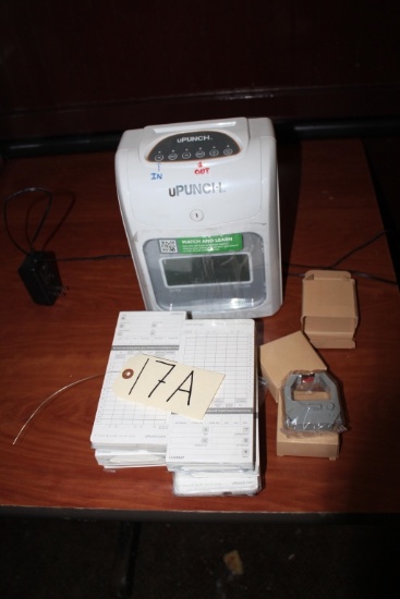 U Punch Time Clock Machine time cards and ribbon included