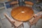 Oak Table & 4 Chairs extra leaf for table