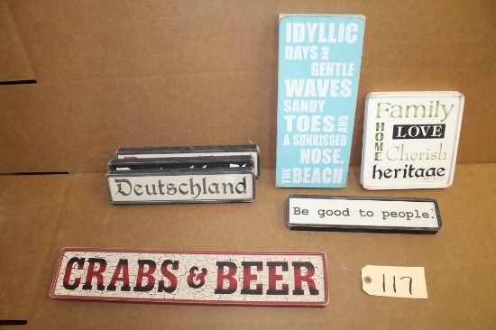 Wooden Signs 7 units