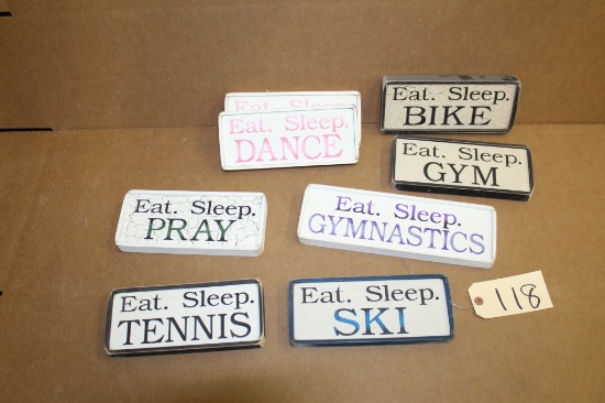 Wooden Signs 8 units
