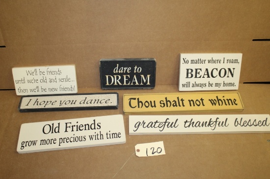 Wooden Signs 7 units