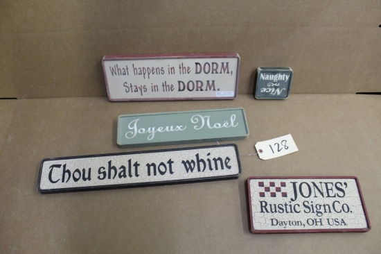 Wooden Signs 5 units