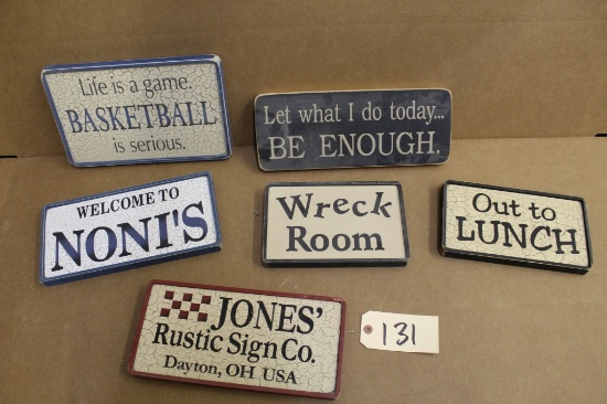 Wooden Signs 6 units