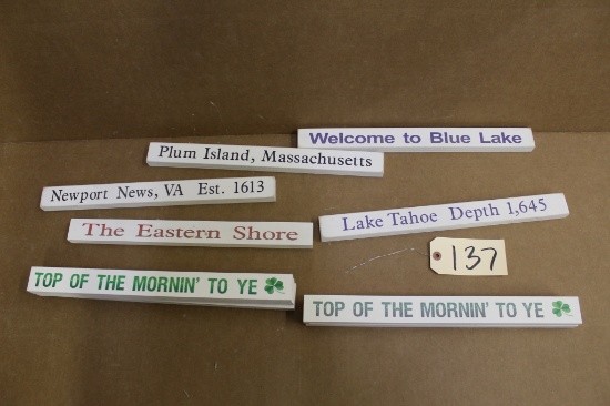 Wooden Signs 10 units