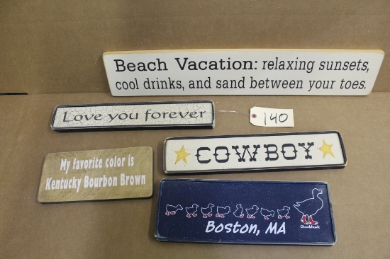 Wooden Signs 5 units