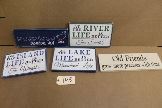 Wooden Signs 4 units